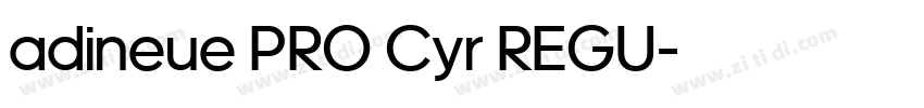 adineue PRO Cyr REGU字体转换